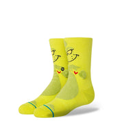 Kids 3D Grinch Crew Socks - Green