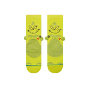 Kids 3D Grinch Crew Socks - Green