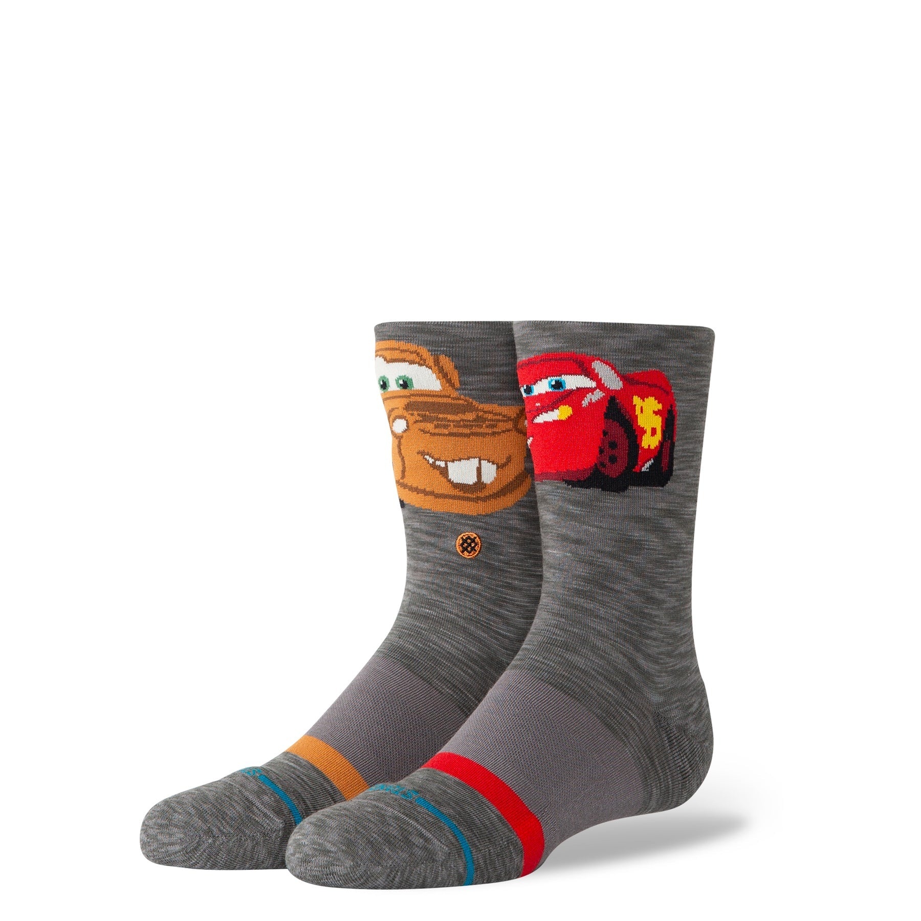 Kids "Pixar" Kachow Crew Socks - Dark Grey