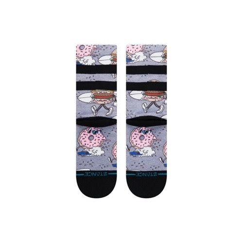 Kids Cruz Crew Socks - Grey