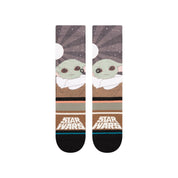 Kids "Star Wars By Jaz" Grogu Crew Socks - Splatter Grey