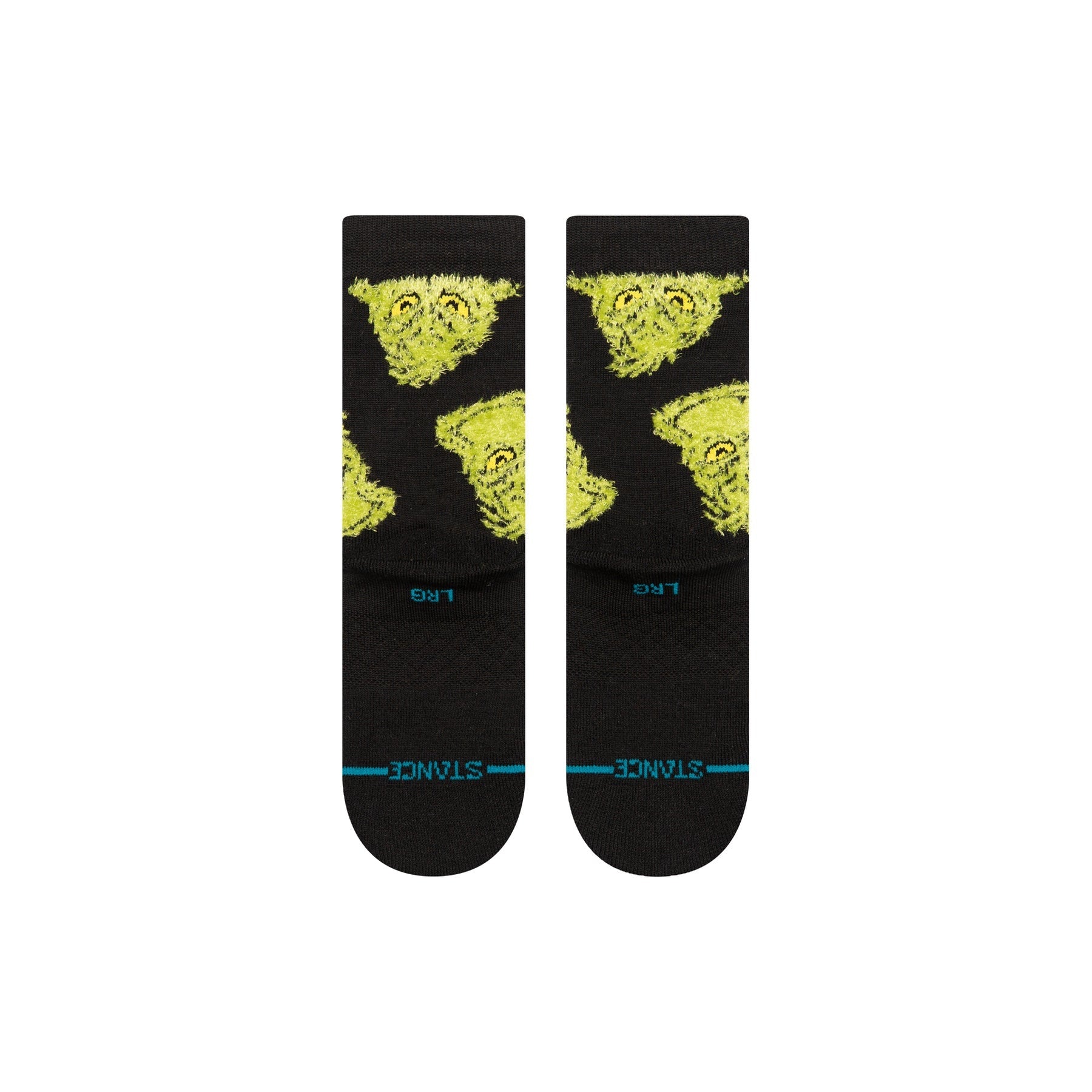 Kids "The Grinch" Mean One Crew Socks - Black