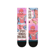 Kids "Marvel" Spidey Senses Crew Socks - Magenta