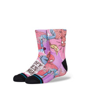 Kids "Marvel" Spidey Senses Crew Socks - Magenta