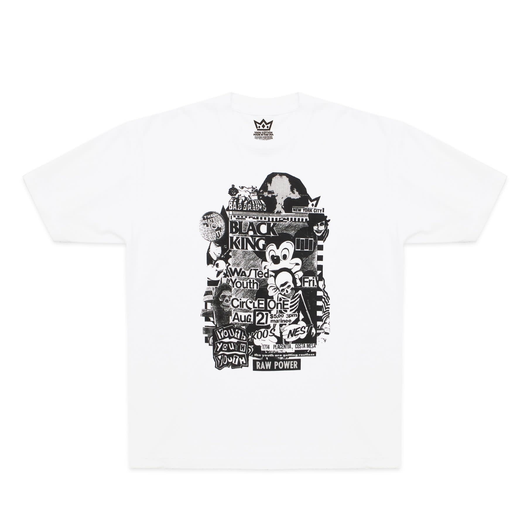 T-shirt Destroy Babylon - Blanc/Noir