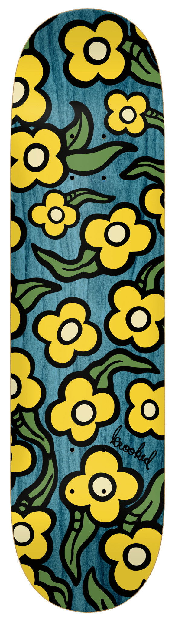 Team Wild Style Flowers Deck - 7.75"