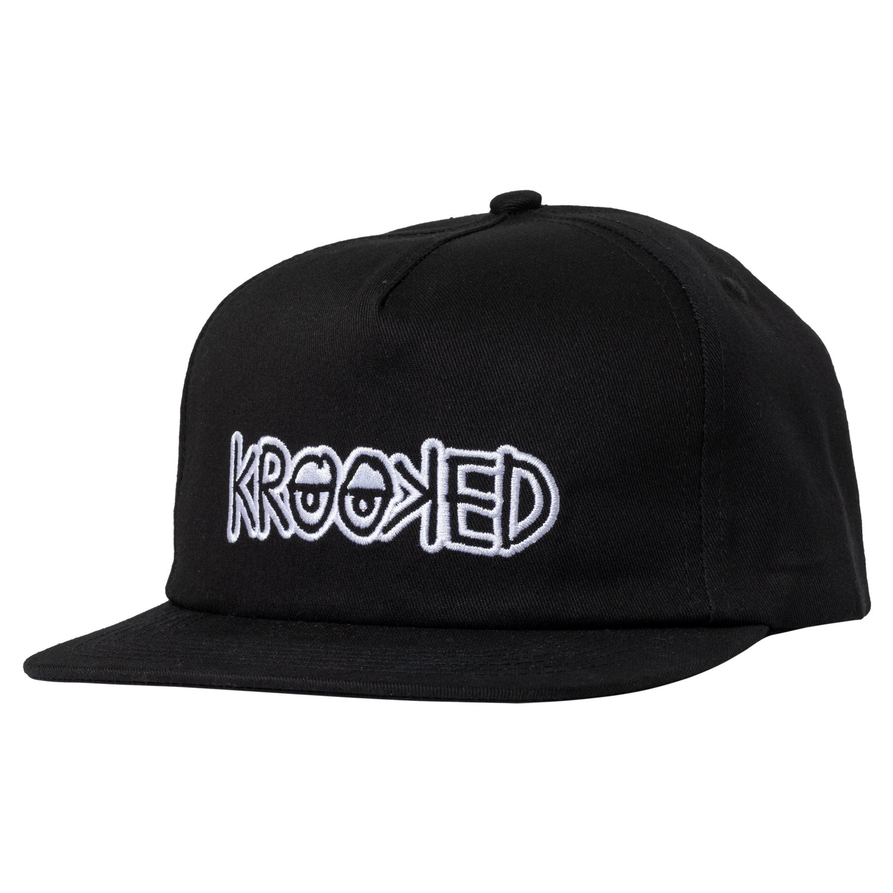 Eyes Snapback Hat - Black