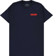 Moonsmile Raw T-Shirt - Navy/Red