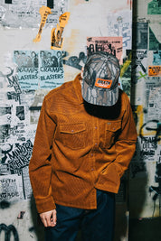 New West Relaxed Overshirt - Washed Copper Corduroy