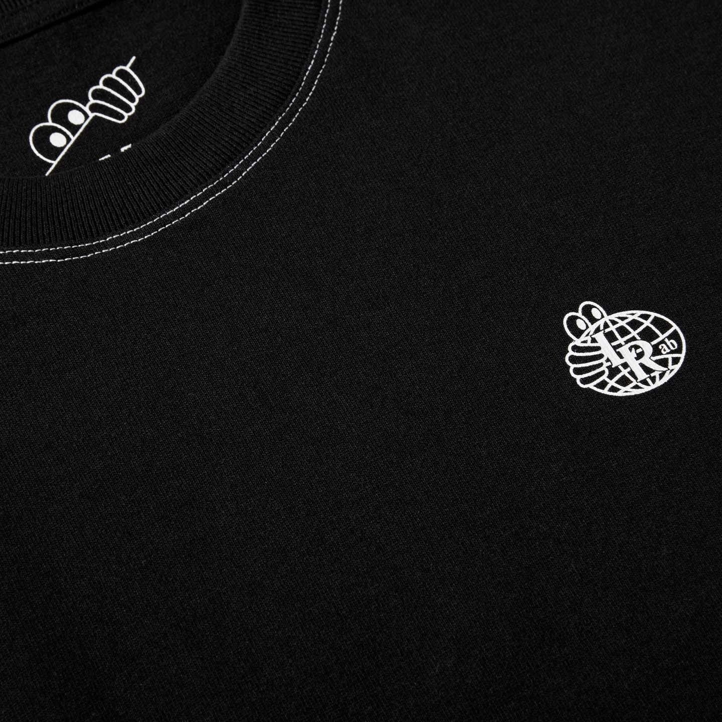 Petit t-shirt à points contrastés Atlas - Noir 