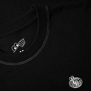 Petit t-shirt à points contrastés Atlas - Noir 