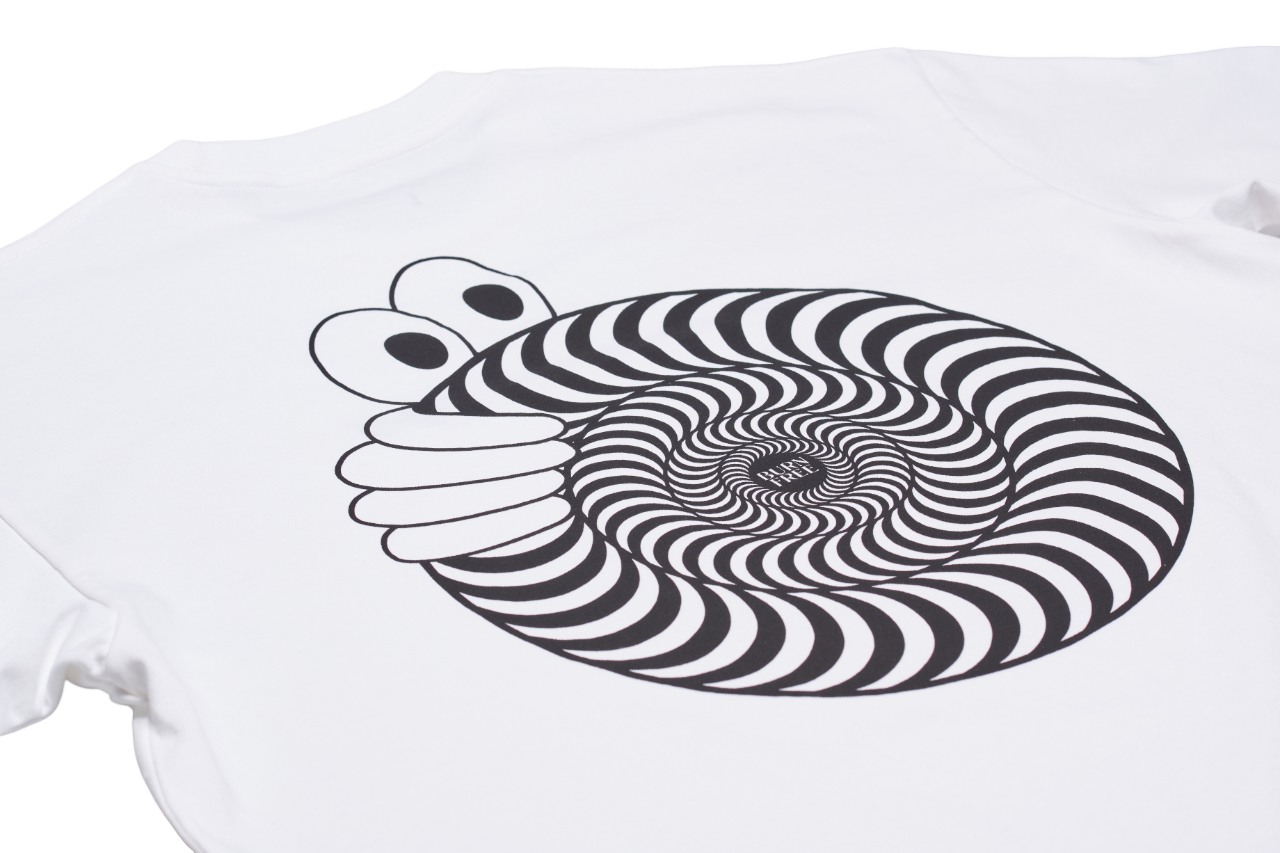 T-shirt Last Resort AB x Spitfire Swirl - Blanc
