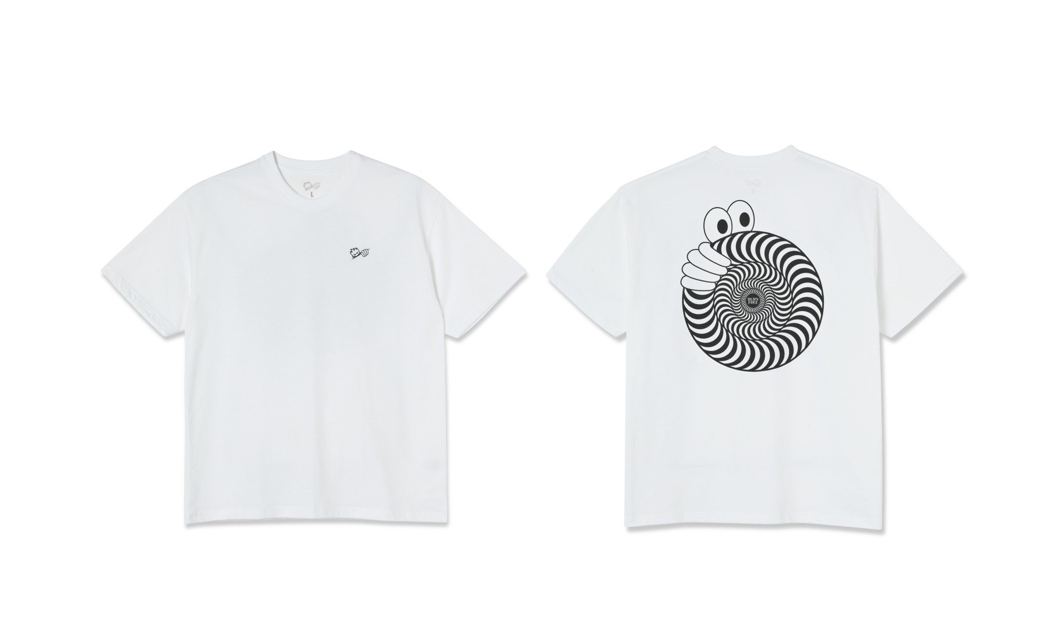 T-shirt Last Resort AB x Spitfire Swirl - Blanc