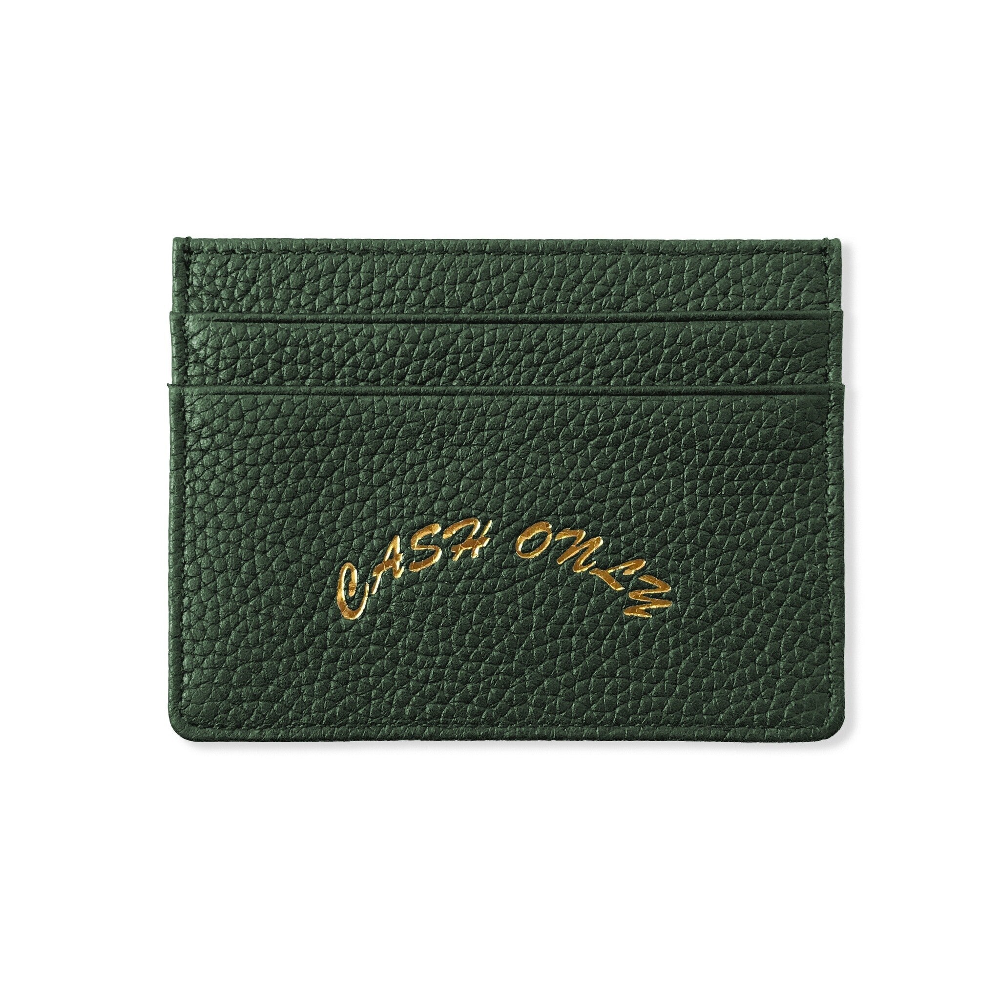 Leather Cardholder - Emerald