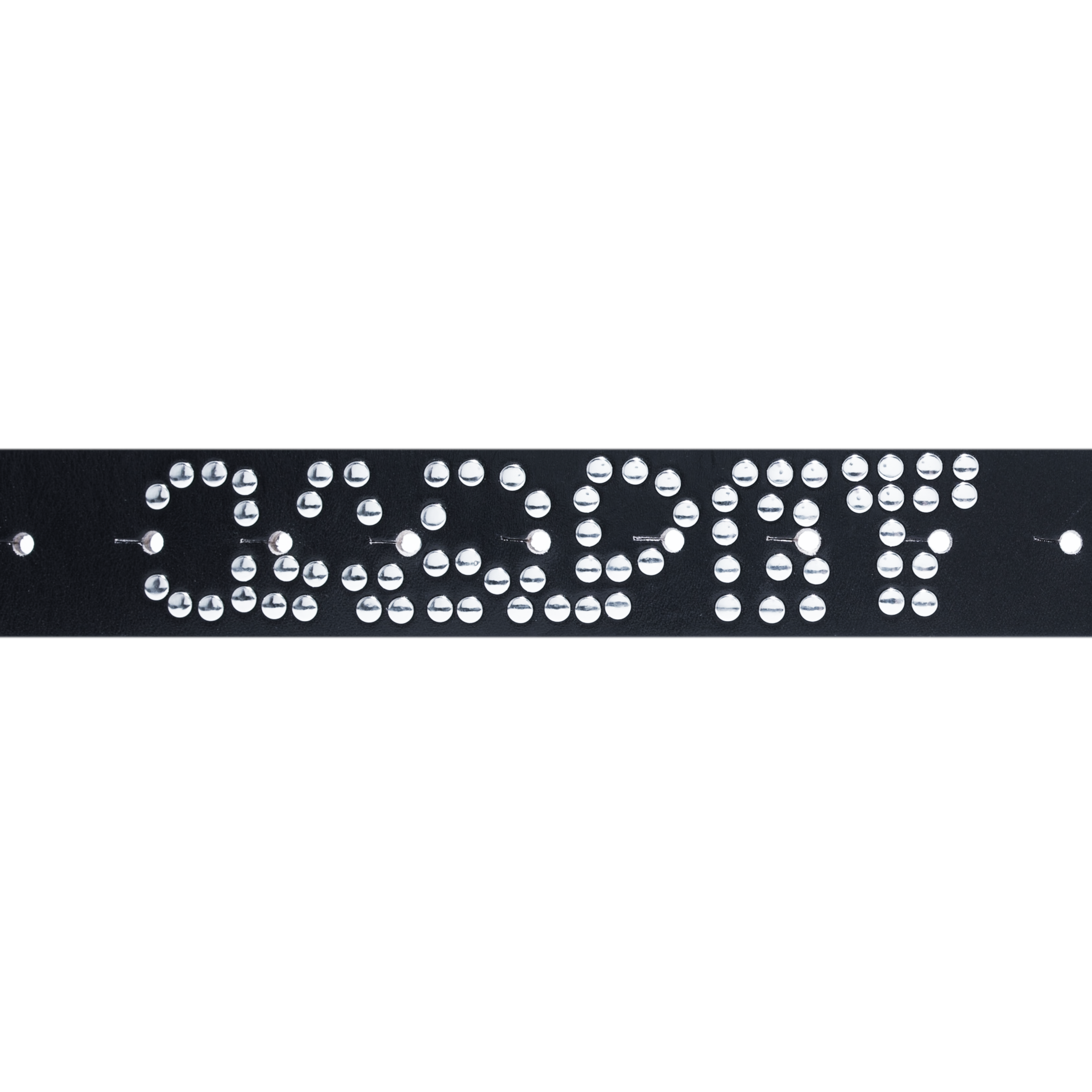 Riveted Leather Belt - Black