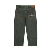 Lock Baggy Denim Jeans - Washed Ivy