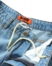 Jean baggy en denim Lock - Indigo clair