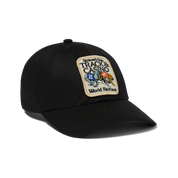 Long Shot Curved Visor 6-Panel Hat - Black