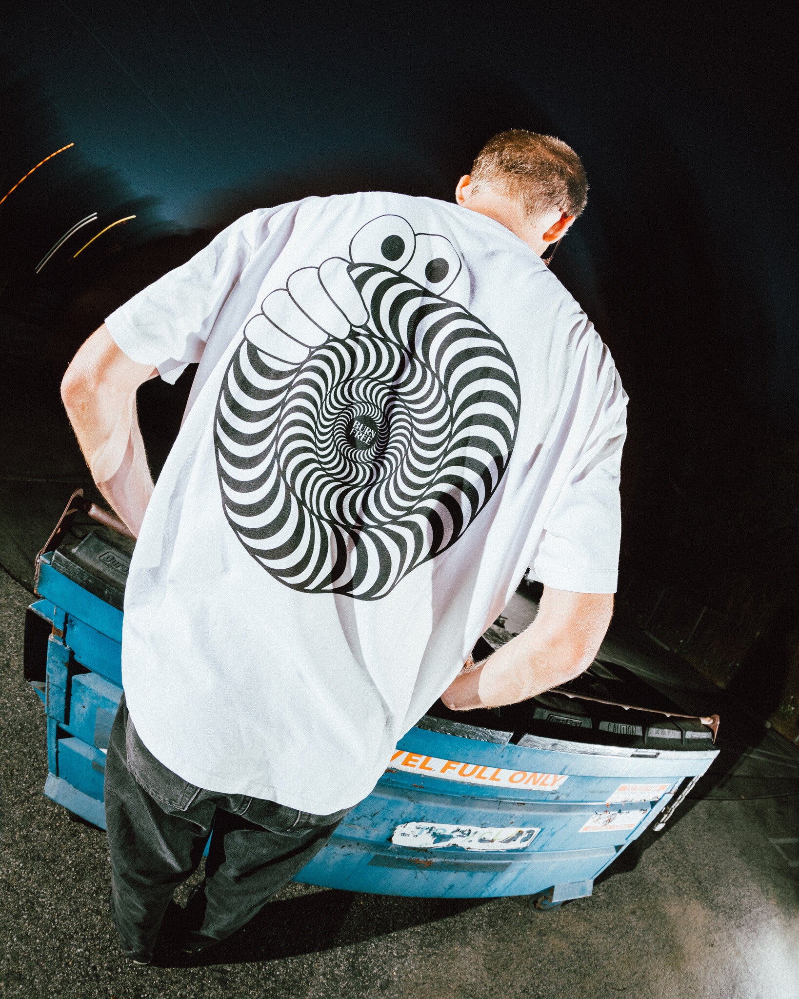 Last Resort AB x Spitfire Swirl Tee - White