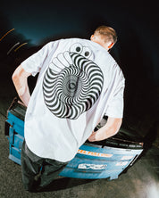 T-shirt Last Resort AB x Spitfire Swirl - Blanc