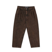 Grund Chino Denim - Brown /Black