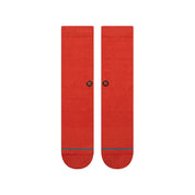 Icon Crew Socks - Dark Red