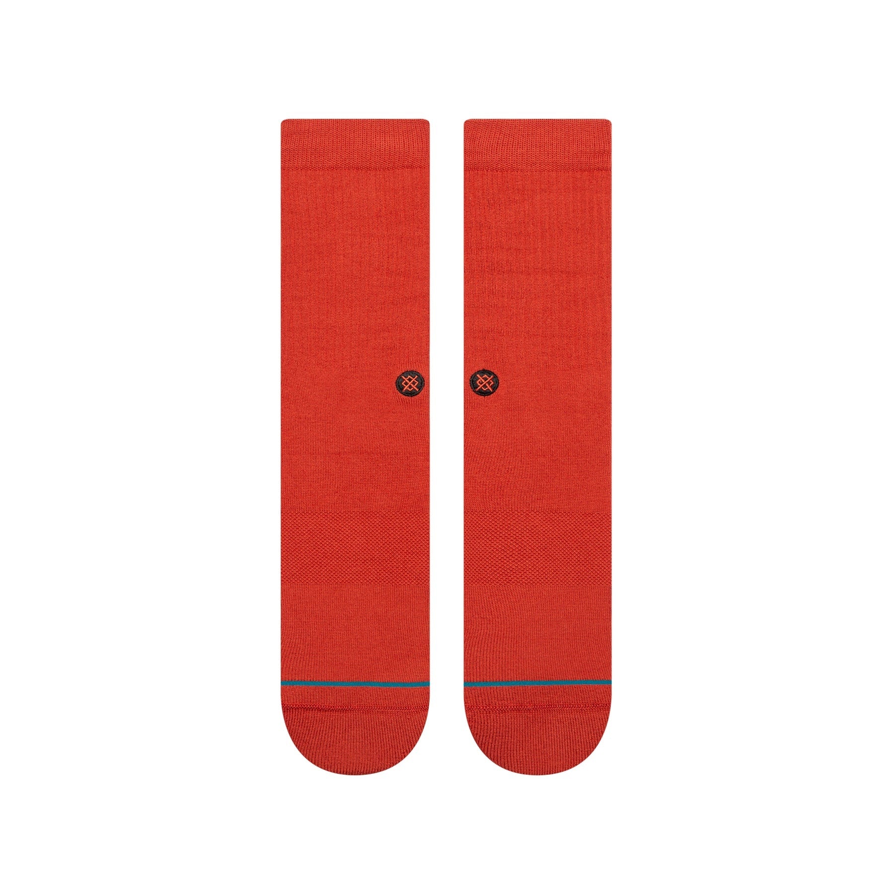 Icon Crew Socks - Dark Red