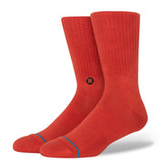 Icon Crew Socks - Dark Red