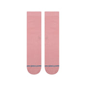 Icon Crew Socks - Dusty Rose