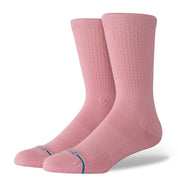 Icon Crew Socks - Dusty Rose