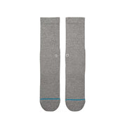 Icon Crew Socks - Heather Grey