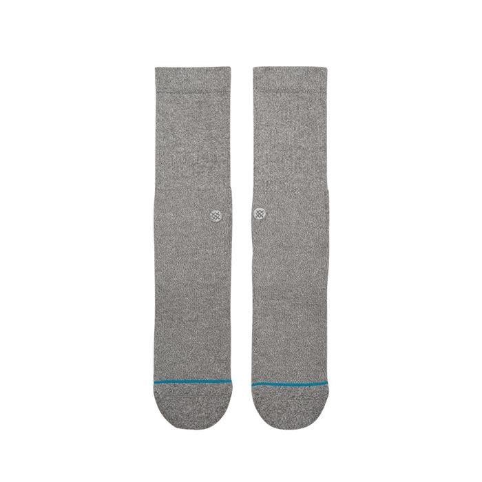 Icon Crew Socks - Heather Grey