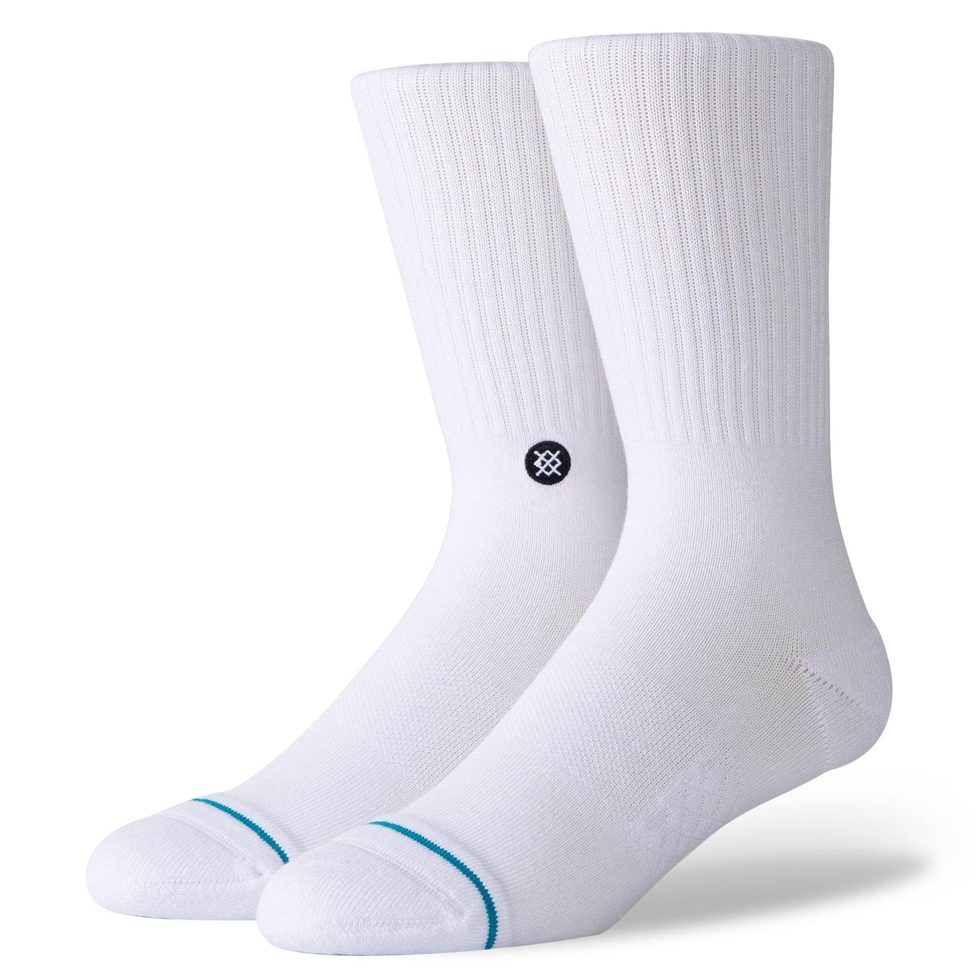 Icon 3 Pack Crew Socks - Blanc