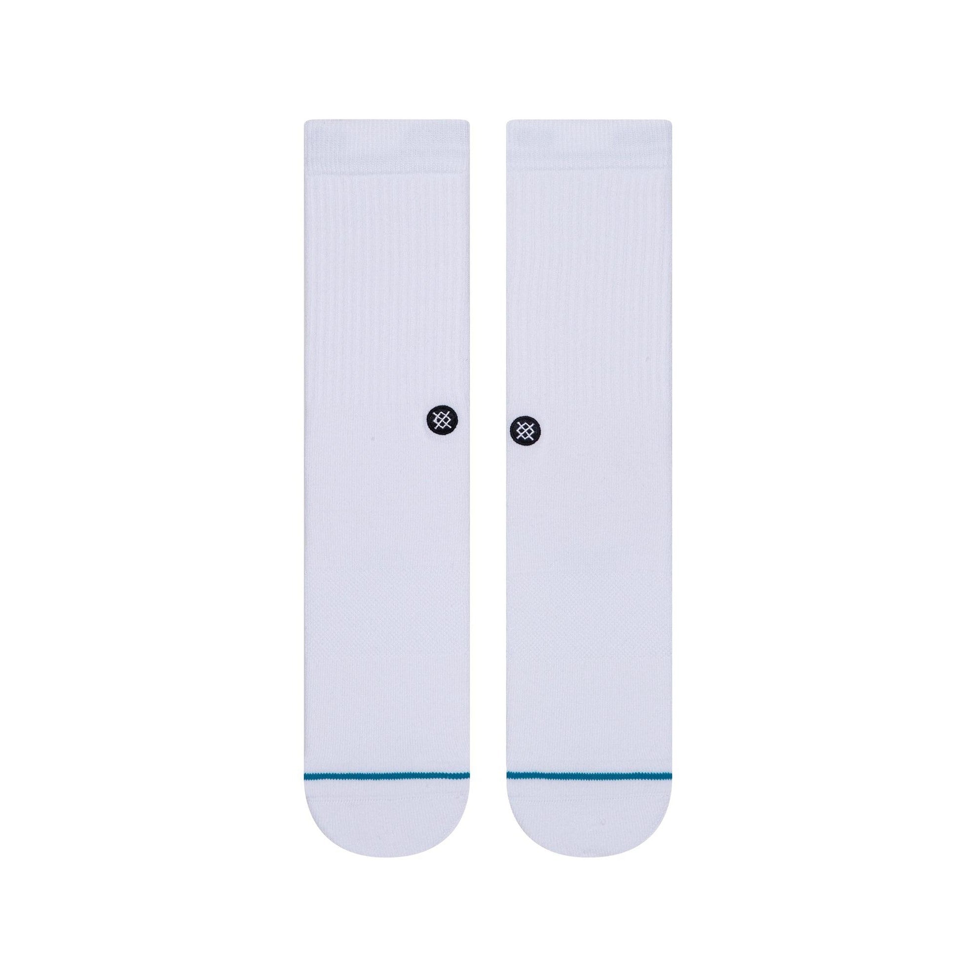 Icon Crew Socks - White