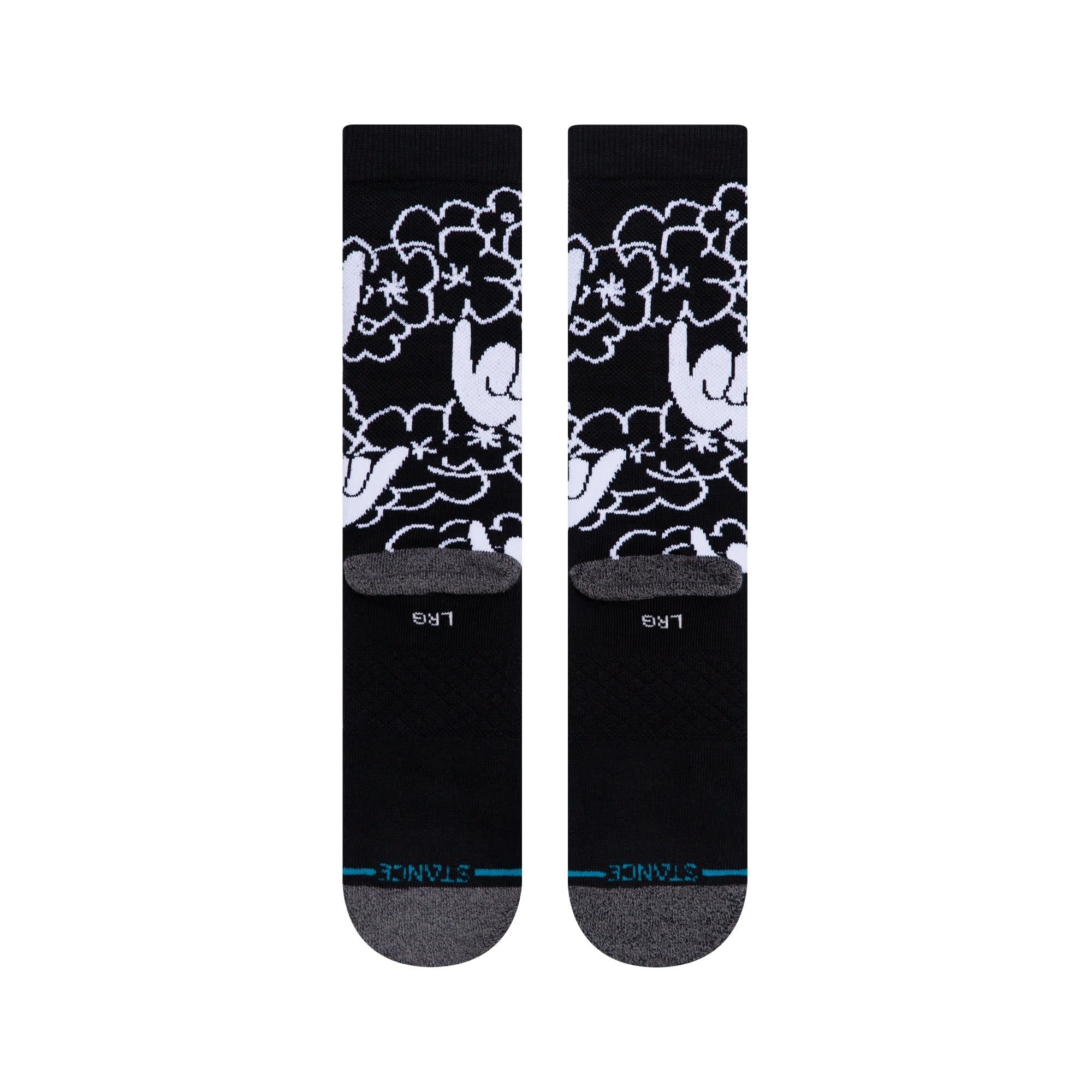 Hawaii Shaka Crew Socks - Black