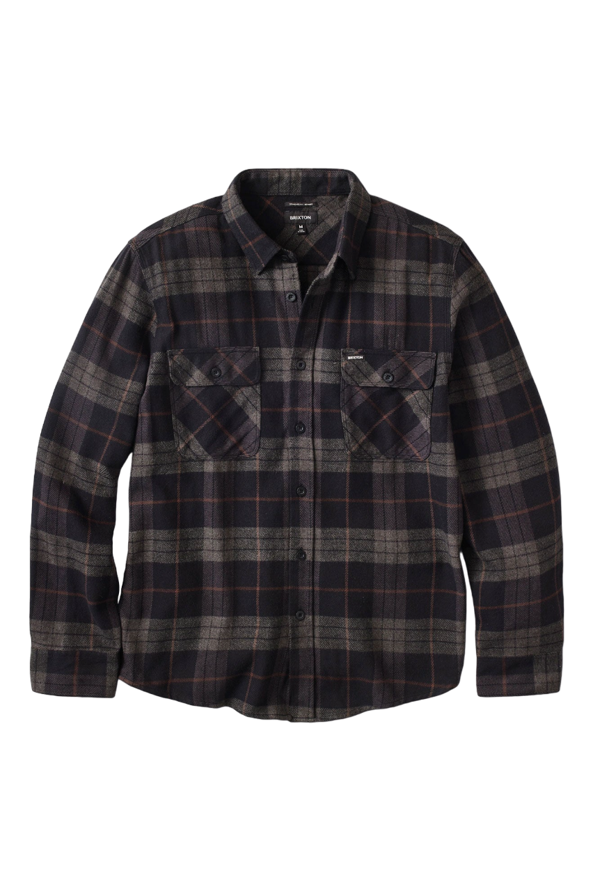 Bowery L/S Flannel - Black/Charcoal