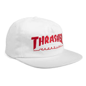 Mag Logo Snapback - White/Red