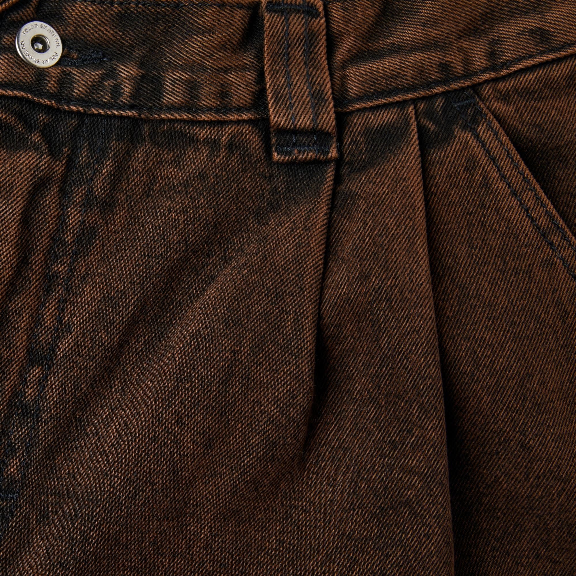 Grund Chino Denim - Brown /Black