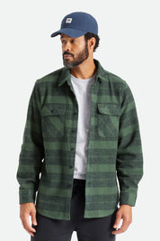 Bowery Heavy Weight L/S Flannel - Forest Green