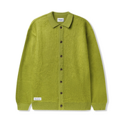 Mohair Button Up Knitted Shirt - Moss