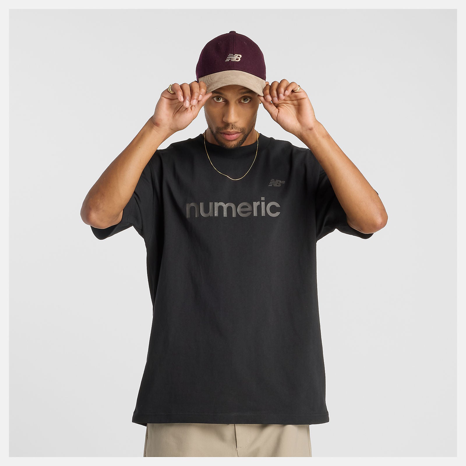 Numeric Cotton T-Shirt - Noir