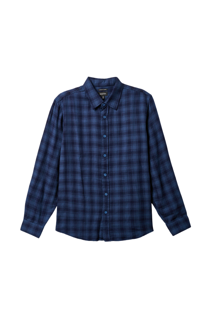 Cruz Soft Weave L/S Flannel - Moonlit Ocean/Joe Blue