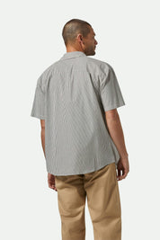 Builders Auto S/S Shirt - Black/Off White Stripe