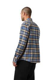 Bowery Flannel - Azure Blue/Washed Navy/Sand