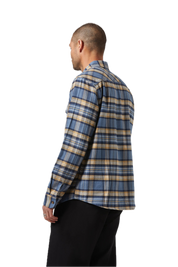 Bowery Flanelle - Bleu azur/Bleu marine délavé/Sable