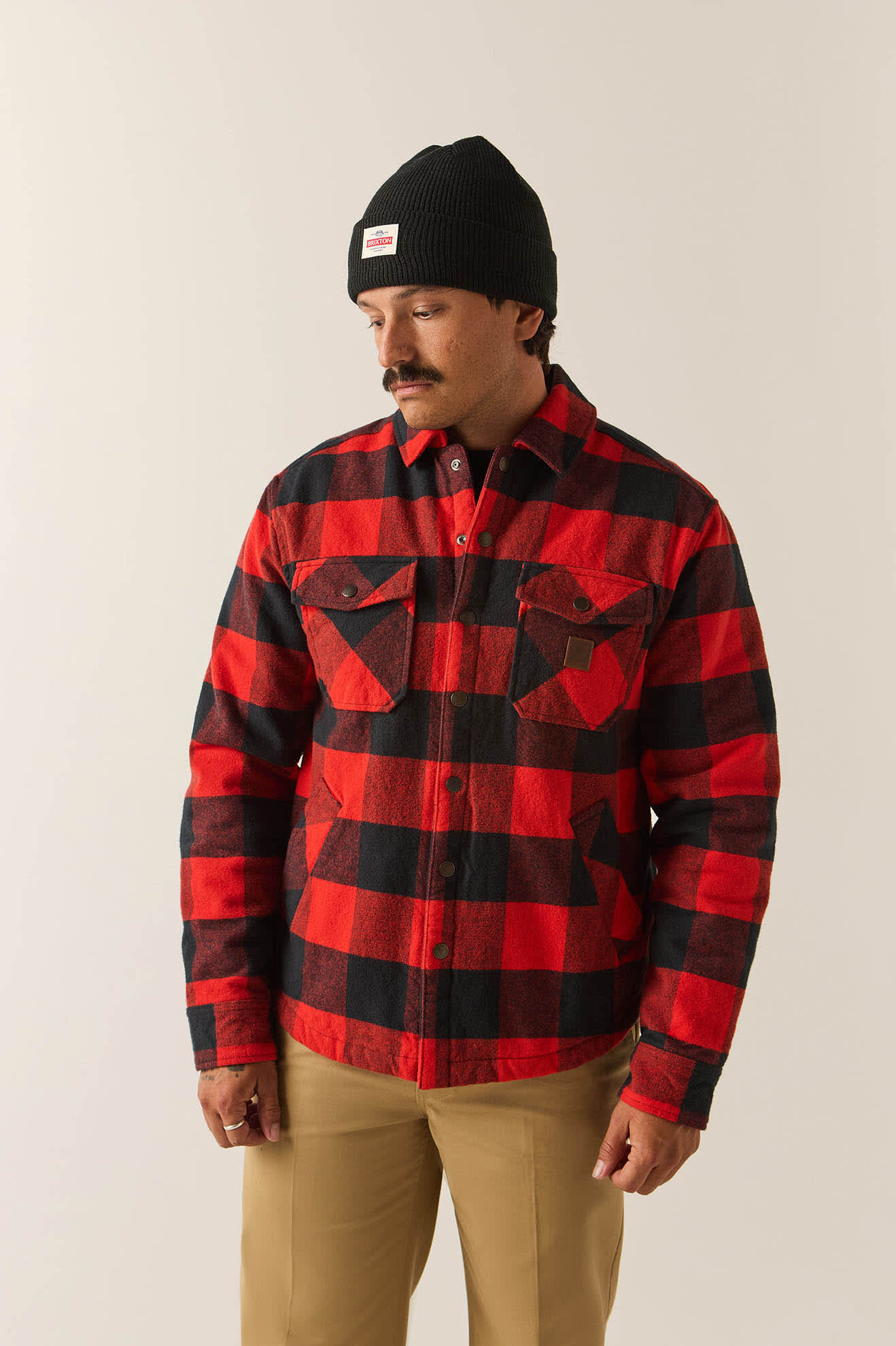 Veste Doublée Durham - Carreaux Buffalo Rouge/Noir