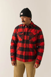 Veste Doublée Durham - Carreaux Buffalo Rouge/Noir