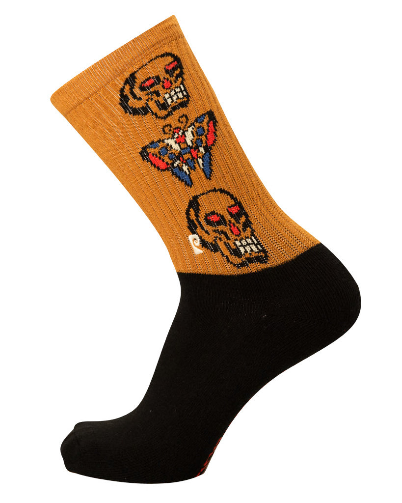 Chaussettes Skull Fly - Noir/Orange