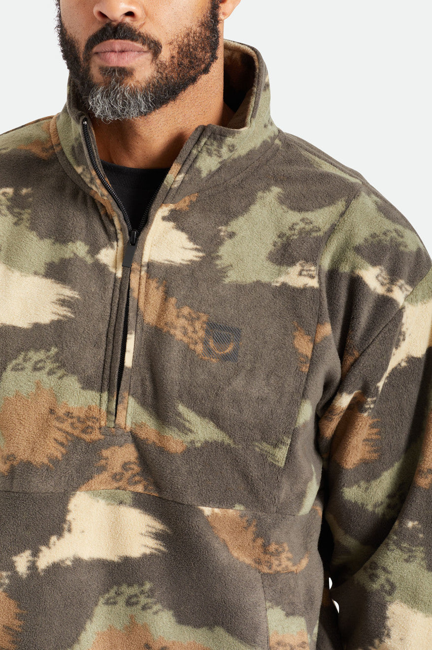 Couverture polaire 1/2 zip - Camouflage brossé