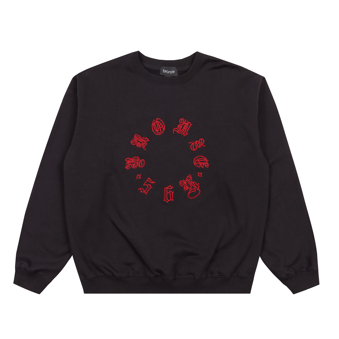 Old E Circle Crewneck - Black